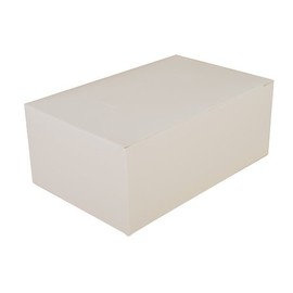 Southern Champion Tray 2717 Paperboard White Snack Carry-Out Box, Tuck Top, 7" Length x 4-1/2" Width x 2-3/4" Height (Case of 500)