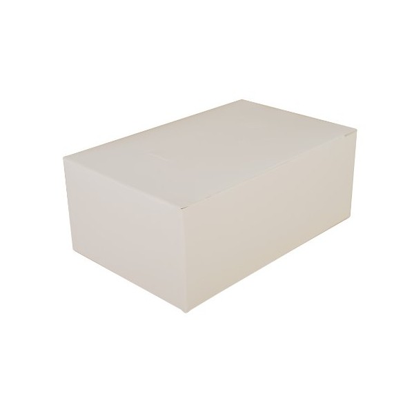 Southern Champion Tray 2717 Paperboard White Snack Carry-Out Box, Tuck