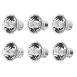 JKLcom UVA UVB Reptile Light 50W UVA + UVB Full Spectrum Sun Lamp UV Heating Lamp for Turtle Aquarium Aquatic Reptile Lizard,E27/E26 Base,110V,50W,Pack of 6