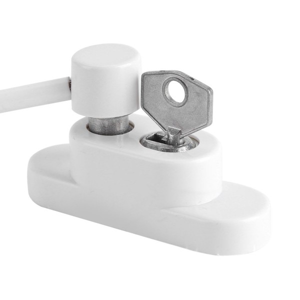 Safety Lock, Window Safety Lock, Baby Guard Stopper, Window Security Lock, Window Security Restrictor, For Use With Most Types Of Windows And Doors, Such As Aluminum, Wood, Metal Profile, Composite, etc (White)