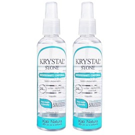 Krystal Stone Desodorante Neutro Líquido 250ml Dúo Pack