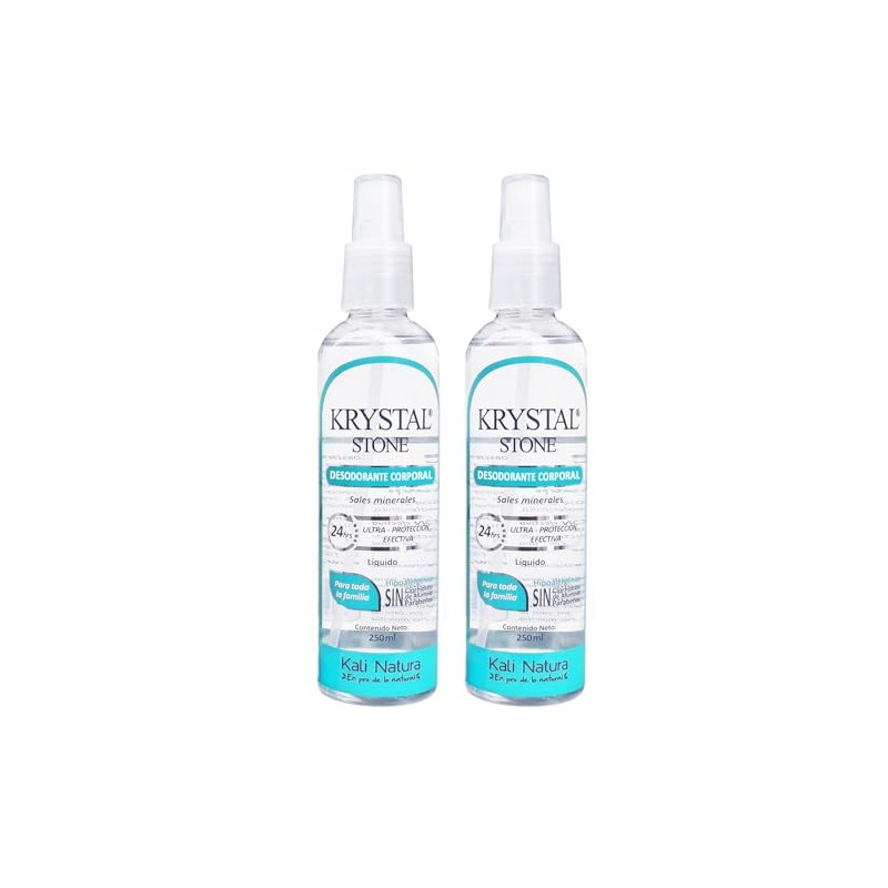 Krystal Stone Desodorante Neutro Líquido 250ml Dúo Pack
