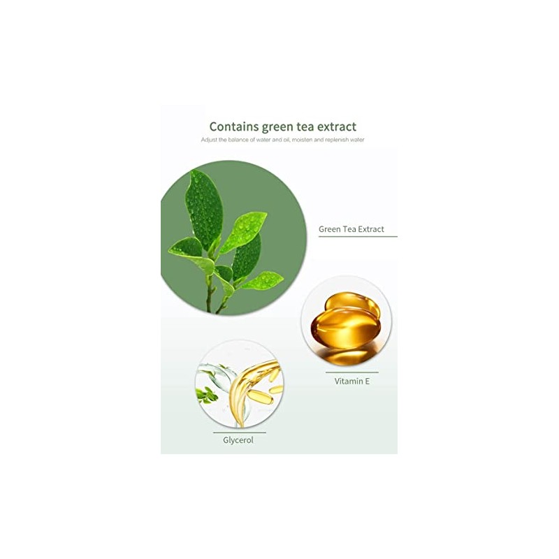 2Pack Máscara Sólida De Té Verde Para Niña, Máscara De