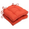 Pillow Perfect Pure Shock Reversible Chair Pad, Set of 2,