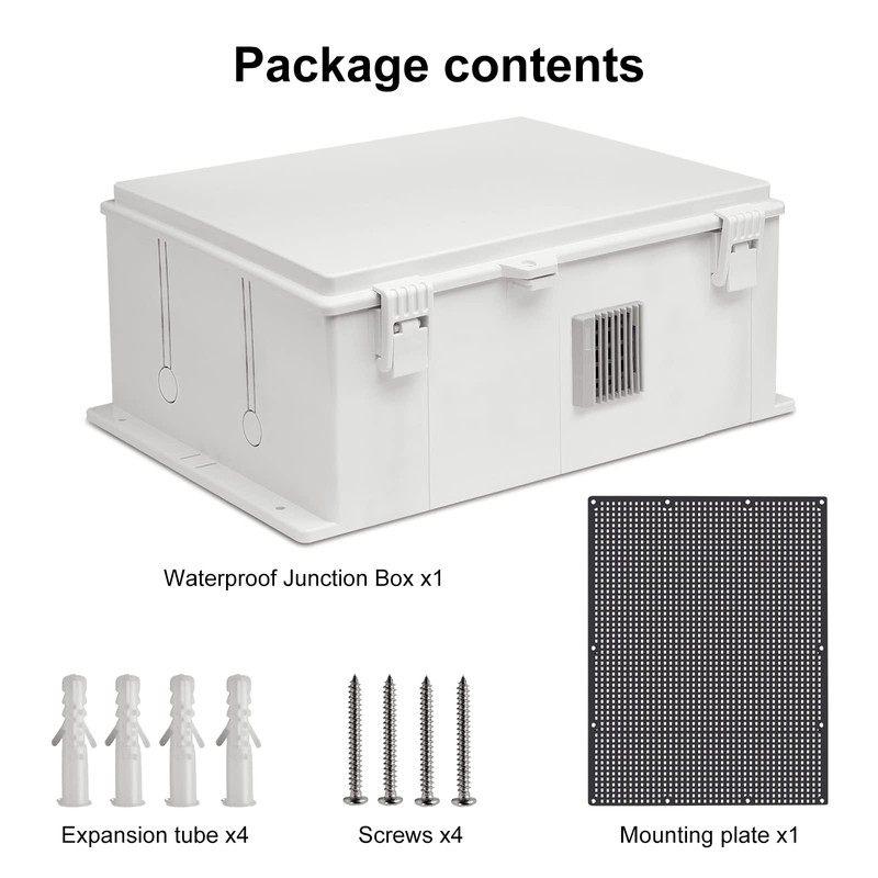 Namunanee Outdoor Electrical Junction Box, ABS Water Resistant Enclosure with