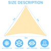 Triangular Waterproof Awning 3 x 3 x 3 m Weather