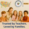 OWLCONIC Non Ticking Analog Clock for Kids Learning to Tell