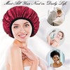 Shower Cap for Women, Large Shower Caps Reusable Waterproof with