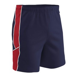 Champro Men's Standard Header Lightweight Adult Soccer Shorts, Navy, Scarlet, White, Small