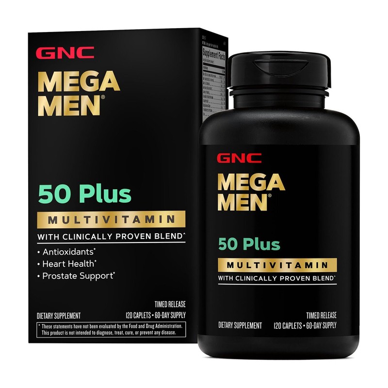 GNC Mega Men 50 Plus Multivitamin for Men | Antioxidants