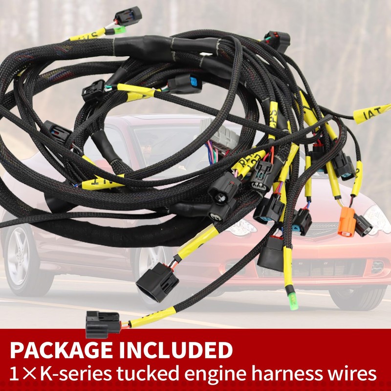 Nakkaa Tucked Engine Harness Compatible with 2002-2004 RSX Type S/Base