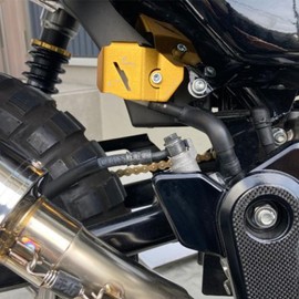 LEDISHUN - Fluid Tank Protector for Honda Ducks 125 Monkey 125 (Black)
