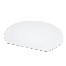 Fujishiro Kogei Half-moon Bon Origami Placemat, 14.2 inches (36 cm), White