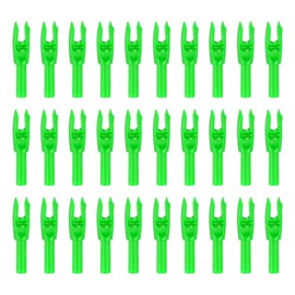 PATIKIL Archery Arrows Nocks 4.2mm, 30 Pack Plastic Insert Arrow Nock Replacement Arrow Tails for Hunting Shooting Compound Recurve Bow, Green