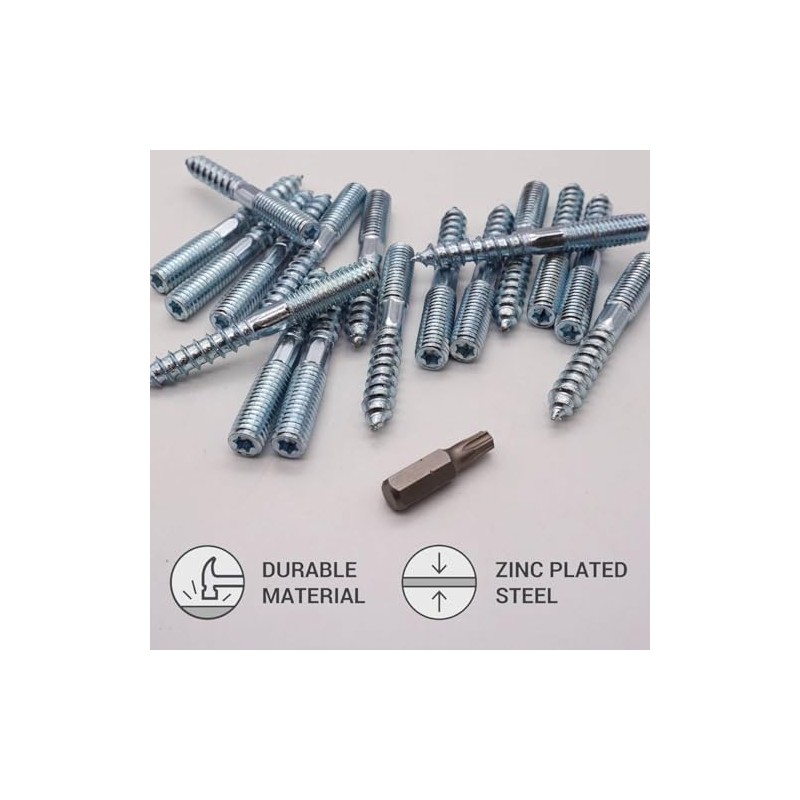 (Pack of 20) Hanger Bolts 5/16" x 2-3/8" (M8 x