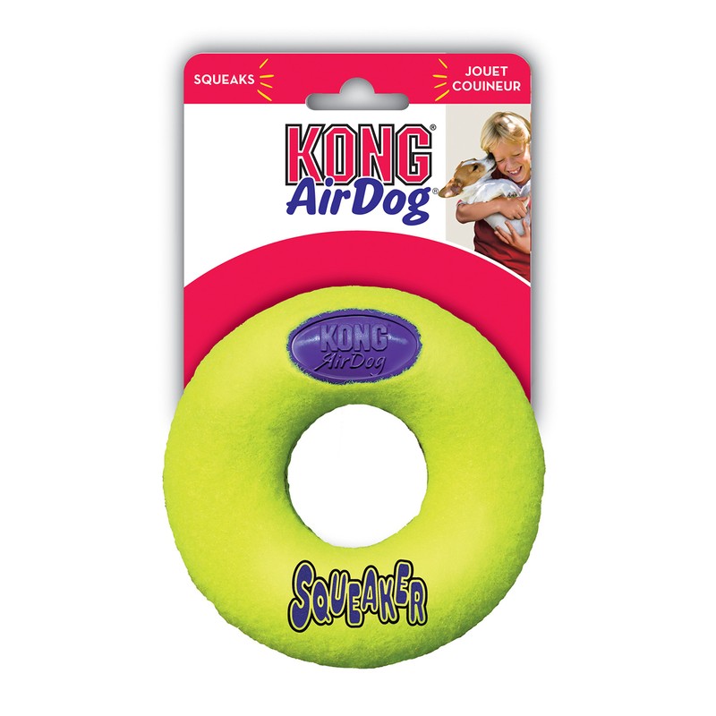 KONG Air Dog Squeaker Donut Dog Toy, Large
