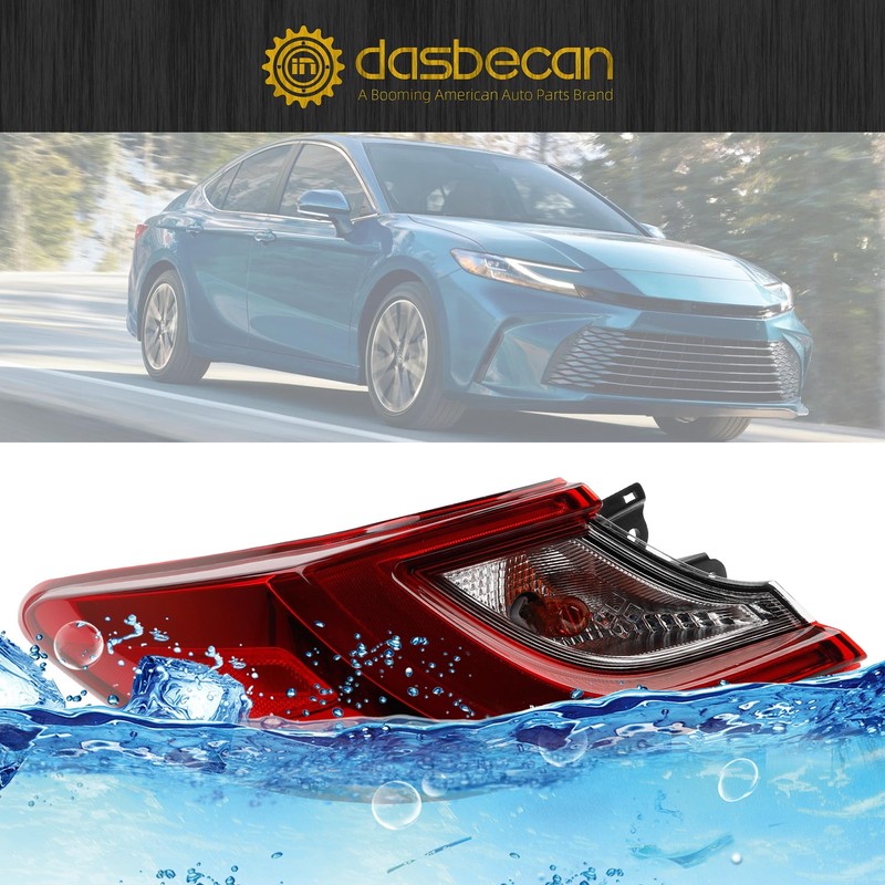 Dasbecan Left Driver Side Halogen Outer Tail Light Assembly Compatible