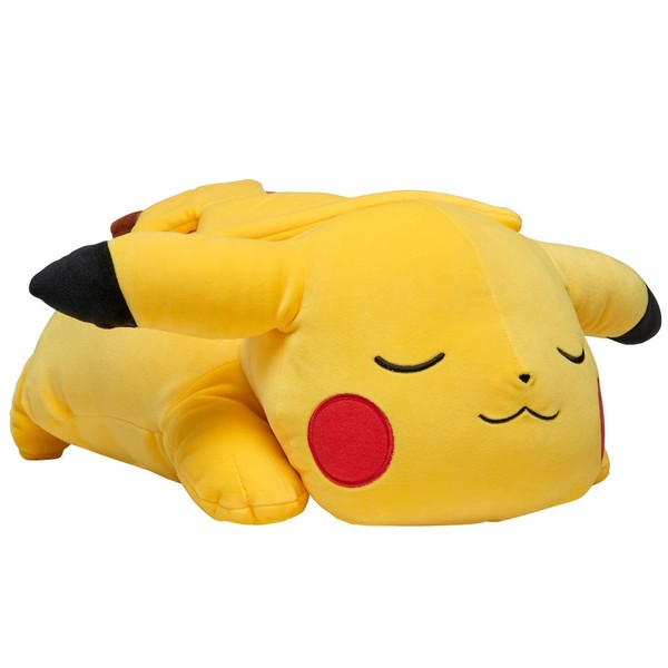 Pokemon Pikachu Plush, 18-Inch Plush Toy - Adorable Sleeping Pikachu - Ultra-Soft Plush Material, Perfect for Playing, Cuddling & Sleeping - Gotta Catch ‘Em All