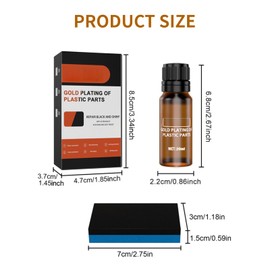YANINEE 1 x (30 ml) plastic restorer for cars, plastic refresher
