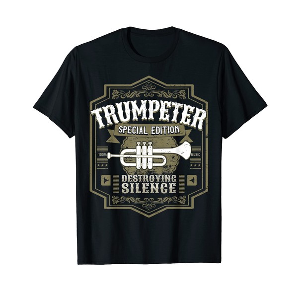 Vintage Trumpet Player Retro Graphic Trumpeter T-Shirt
