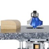 MACHSWON Runde Oberfräsen-Bits, 6-mm-Schaft, Rundfräsen-Bit, Wolframkarbid-Klingen, Ecken-Abrundungskanten-Formung, runde Oberfräsen-Bits, 6,35
