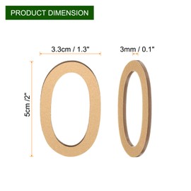 uxcell 20Pcs Self Adhesive Mailbox Numbers, 2" Acrylic Door Address Sign Stickers, Raised 3D Effect, for Residence, Apartment, Office Room, Mailbox (Number 0-9, Gold Tone)