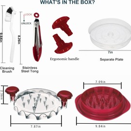 chicken shredder visible twister comes with middle plate cleaning brush and tong suitable for chicken pork beef and turkey