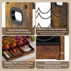 3-Tier Countertop Wine Rack, Coffee Syrup Rack Organizer With Drawer