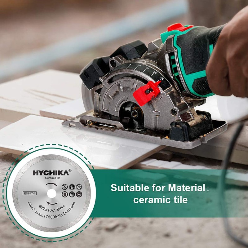 HYCHIKA Mini Circular Saw Blades 3 PCS Diameter: 85mm, Arbor: