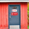 Signs ByLITA Fancy Caution Door Opens Towards You Sign (Brushed