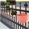 BESPORTBLE Semi-Circular Flower Pot Wall Hanging Imitation Leather Planter Home