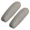 BABERGOU 922 Gray Leather Driver & Passenger Side Armrest Cover