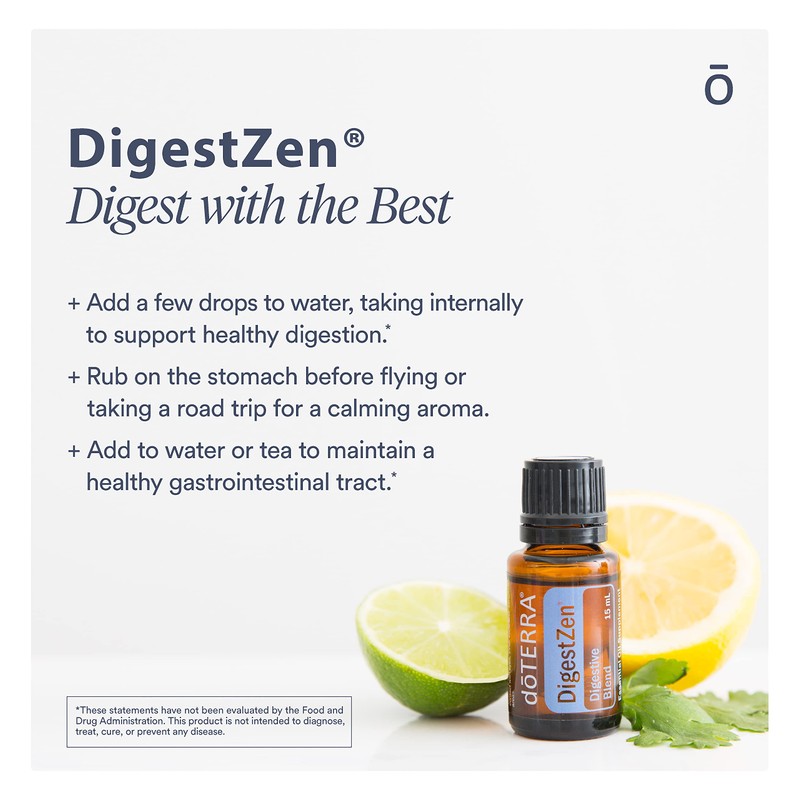 doTERRA DigestZen 15ml - Pure Essential Oil Digestive Blend with