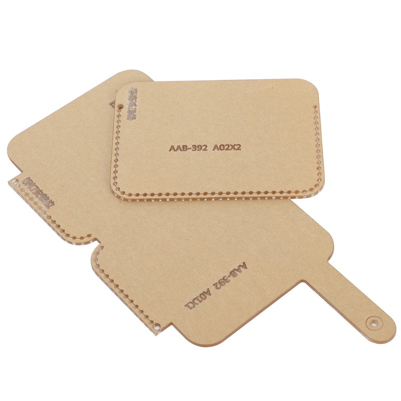 2Pcs Clear Acrylic Template Card Package Transparent HandMade Craft DIY