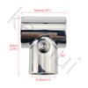 Pair Heavy Duty 316SS Boat Hand Rail Fitting- Polished 90