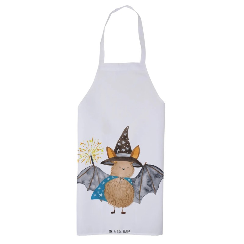Mr. & Mrs. Panda PARENT-NEW Cooking Apron Bat Wizard, White,