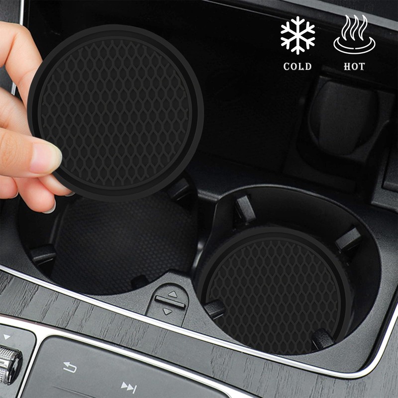 Car Coasters for Cup Holders [4 Pack], 2.77 Inches Silicon
