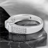 The Unbranded Brand Sterling Silver Clear Round Engagement Ring 6,7,8
