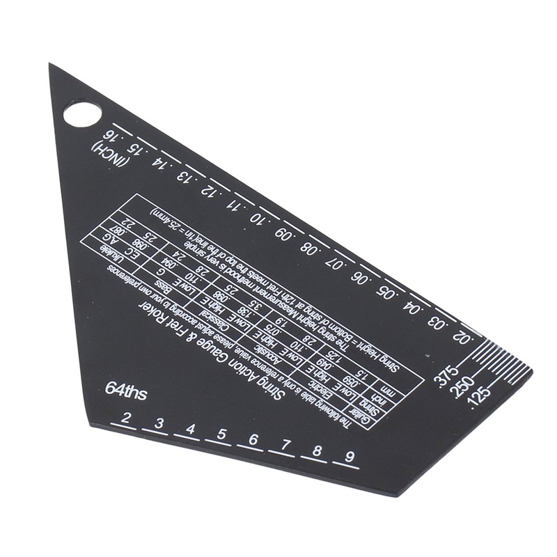 Guitar String Action Gauge Ruler Tool Stainless Steel Electric Guitar