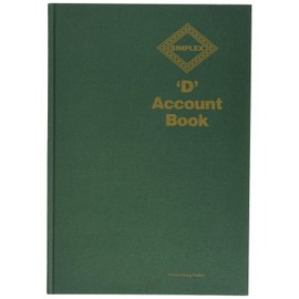 Simplex Account Book A4 56 Pages 28 Sheets - Color: Green