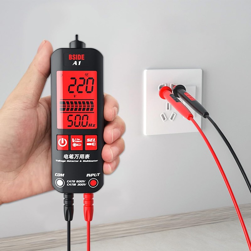 CENPEK Smart Digital Multimeter with LED Flashlight with LCD Display,