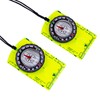 Abvsdu 2 Pieces Orienteering Compass, Superior Hiking Survival Compass for