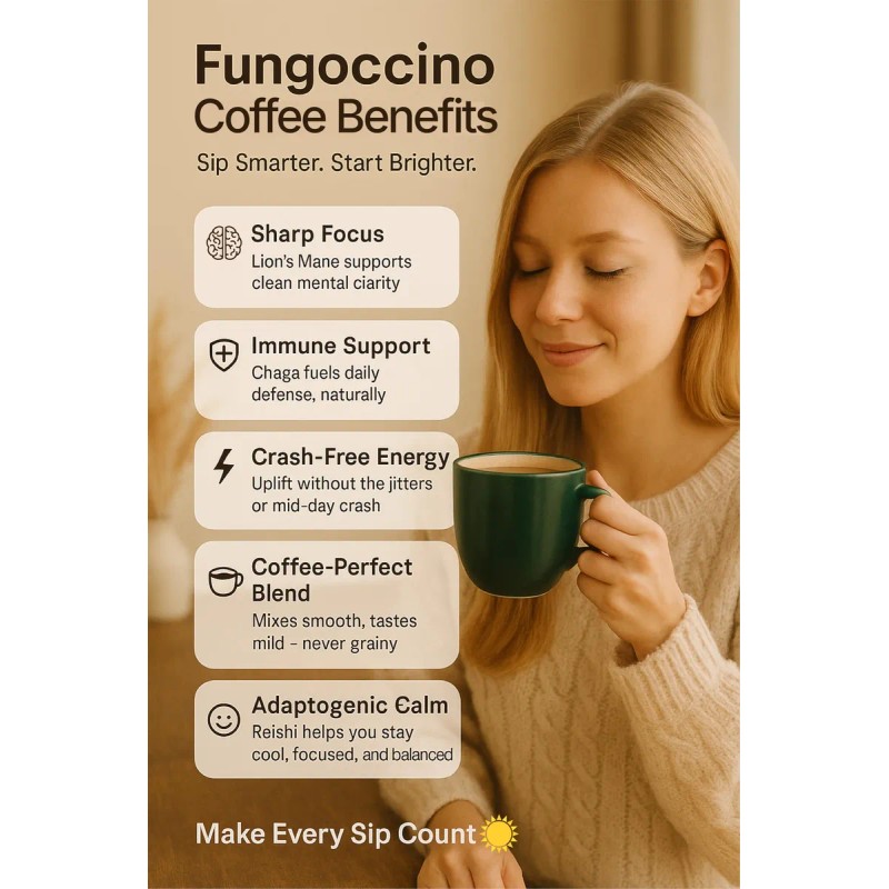 Fungisip Fungoccino Café Con Hongos Orgánicos