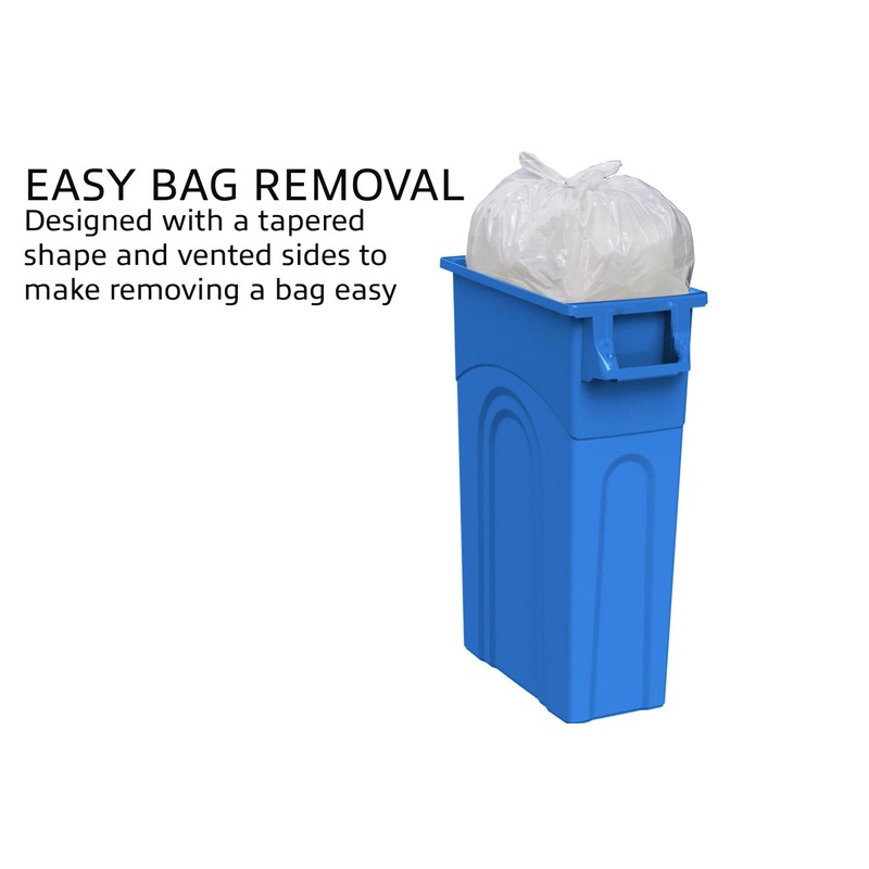 United Solutions Highboy Recycling Container, 23 Gallon, Space Saving Slim
