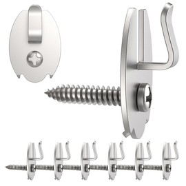 Picture Hanger for Hanging Art,Clock,Shelves,Mirrors,Frames,or Planters for Home and Office Decorations,Silver,20 Pack