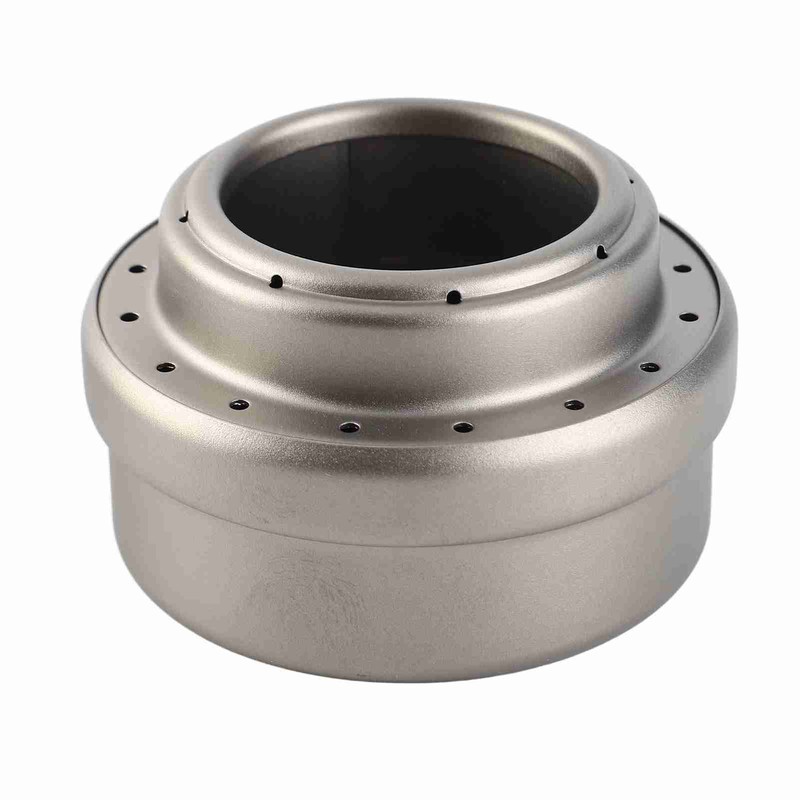 Portable Mini Alcohol Stove with Lid Cross Stove Stand Rack