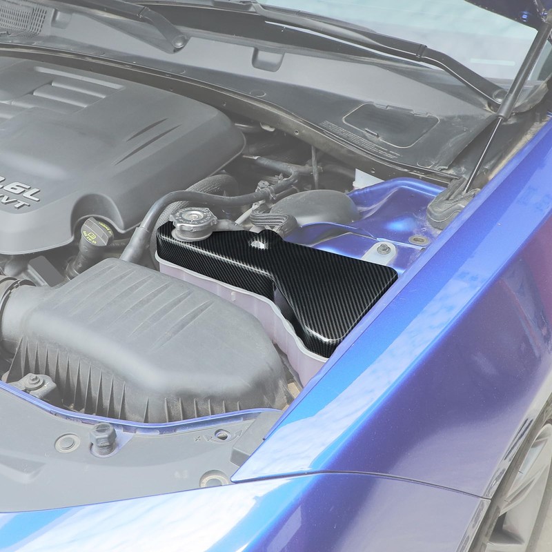 RT-TCZ Coolant Tank Cover Engine Trim Accessories for Dodge Charger/Challenger