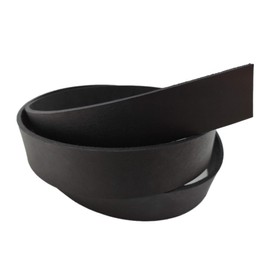 9 oz Genuine Leather Strap Strip Band Natural Belt Blank. 51". (Black, 1 1/2 inch (38mm.))