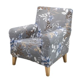 FUANGUI Banquet Armchair Slipcover Printed Chair Covers with Arms Stretch Club Chair Slipcover Soft Armchair Sofa Covers Anti-Slip Furniture Protector for Dogs Pets Home Living Room Decor