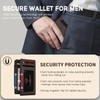 RUNBOX Slim Wallet for Men With 2 ID Windows Holds